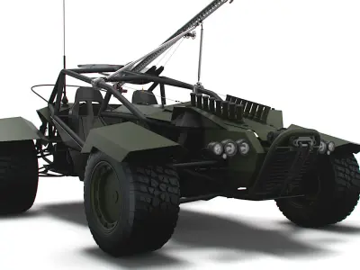 Generic Military Buggy UAV 2023 3D model