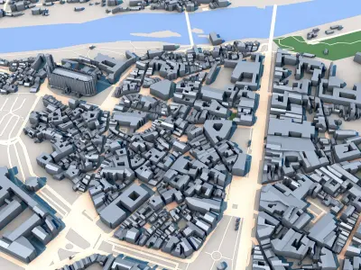 Sainte-Cecile Cathedral of Albi France 3D model