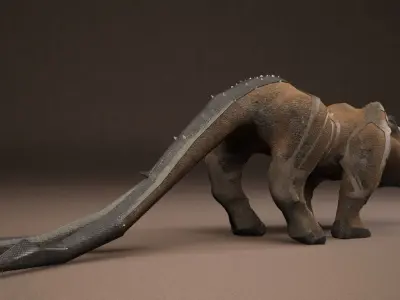 puma-1 dinosaur Low-poly 3D model