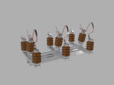 Medium voltage disconnecting switch ROS9-20 Free 3D model