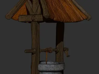 Old Well Low-poly 3D model