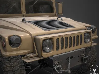 HMMWV Low-poly 3D model