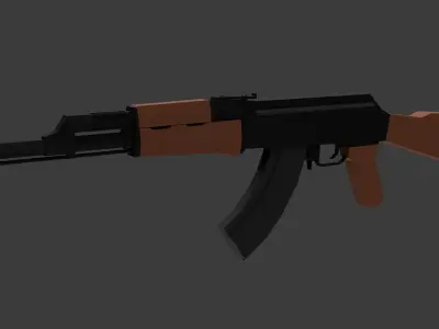 Ak-47 Lowpoly Low-poly 3D model