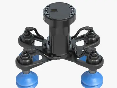 Vacuum Gripers Robotiq 4 Suction Caps 3D model