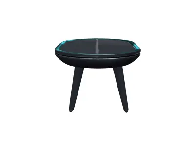 retro scifi table 3D model