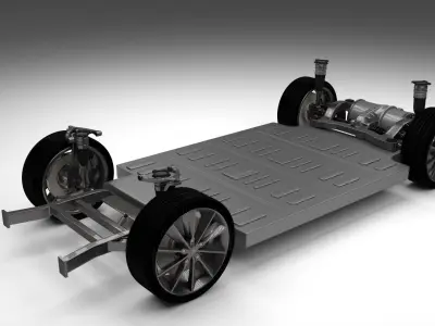 Tesla Model S Chassis 3D model