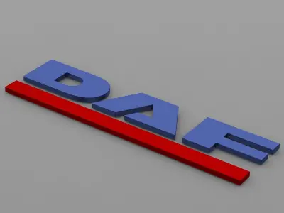 daf logo 3D model