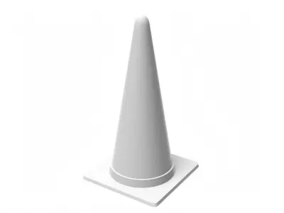 Road cones Free 3D model