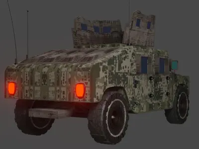 hummer military vihecle 3D model