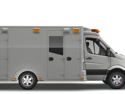 Freightliner Sprinter Box Ambulance 2008 3D model