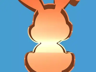 MakeIT Easter Bunny Mold 3D model