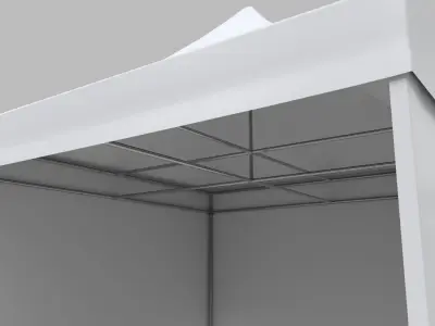 Commercial Tent 5x5 Meters 3D model