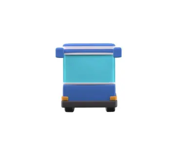 Bus 3d Illustration 3D model