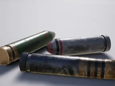 Military Bombshells Low-poly 3D model