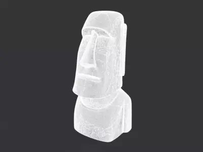 Moai Statue 3D model