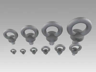 eyebolt set 3D model