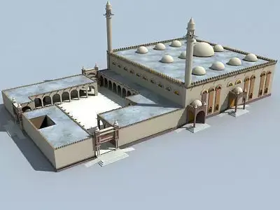 Arabic Mosque Building 3D model