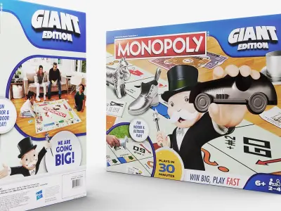 Monopoly Giant Edition Game Box 3D model