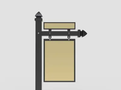 Realtor Sign 3D model