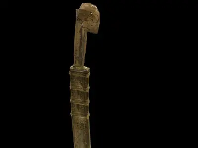 Ottoman Yatagan Sword Low-poly 3D model
