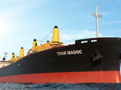 Bulk Carrier Ship Thor Madoc 3D model