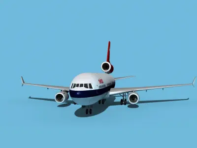 McDonnell Douglas MD-11 Swiss Air 3D model
