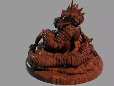 Dragon statue 3D print model