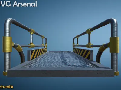 Catwalk bvc arsenal Low-poly 3D model