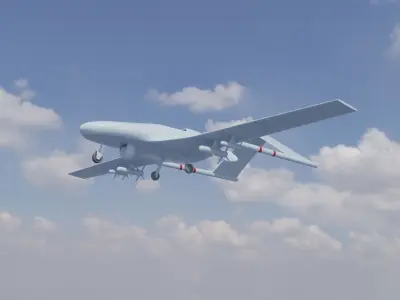 Bayraktar tb2 UCAV Drone 3D 3D model