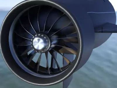 Ballistic Submarine class BOREI-II Low-poly 3D model