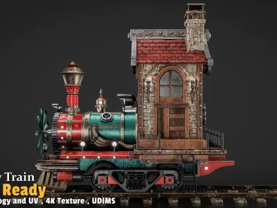Fantasy Train 3D model