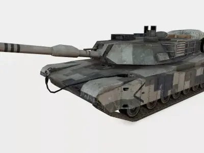 Abrams M1A2 Low-poly 3D model