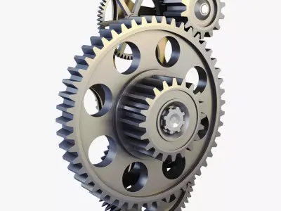 Gear mechanism v 4 3D model