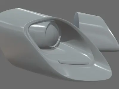 Headlights Custom 01 Low-poly 3D model