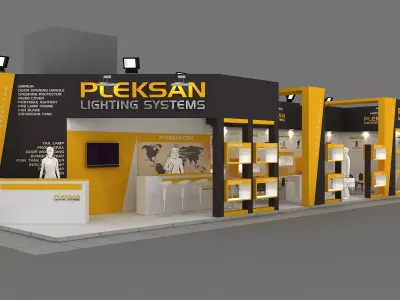 Exhibition Stand - ST0052 3D model