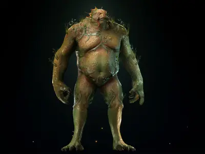 Swampman Low-poly 3D model