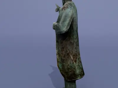 Two monuments of Lenin 3D model