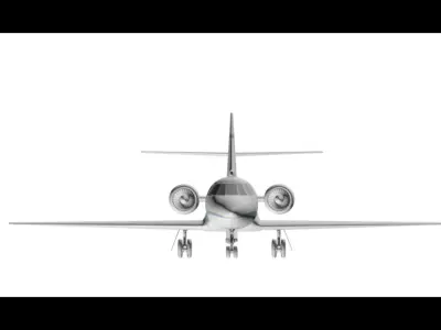 Privat airplane Cessna Citation 3D model