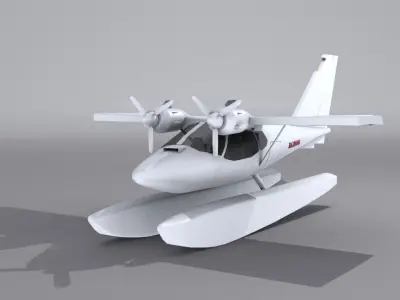Aeroprakt A-37   Low-poly 3D model