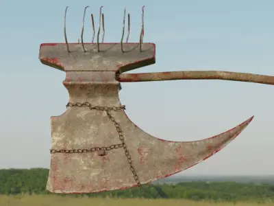 Bloody Executioners Axe 3D model