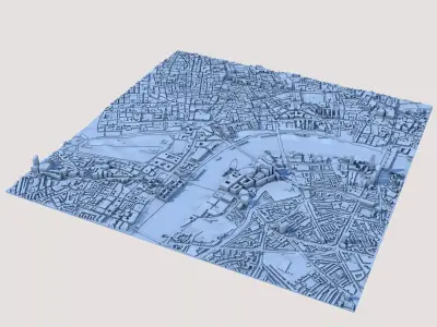 London City England 3D print model