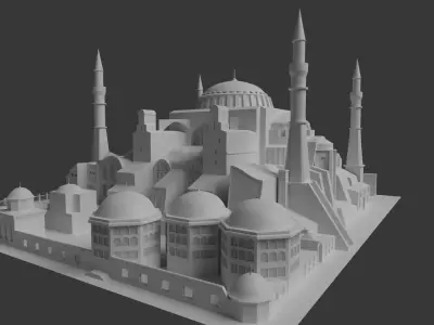 Ayasofya Cami Hagia Sophia 3D 3D model