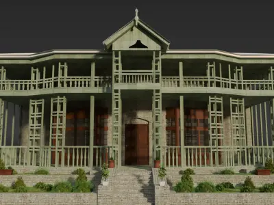 ZIARAT RESIDENCY Pakistann Monument 3D model
