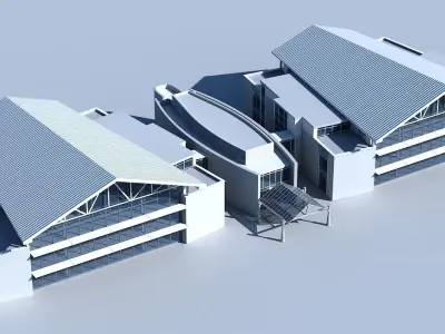 Office Building 300 3D model