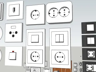 Electrical systems all Components 3d model 3D model