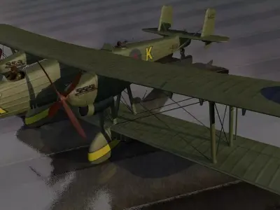 Handley Page HP-50 Heyford 3D model