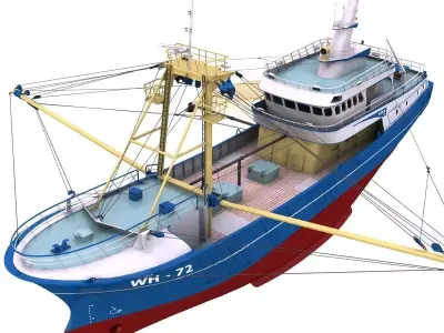 Fishing Boat - 01 -  3D model