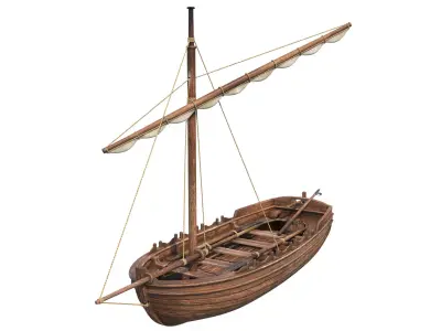 Medieval Boat 3D model