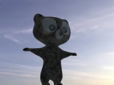 Bears Cartoon 3D model BRAVE Disney Free low-poly 3D model