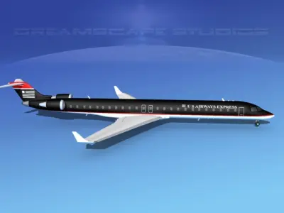 Bombardier CRJ1000 US Airways Express 3D model